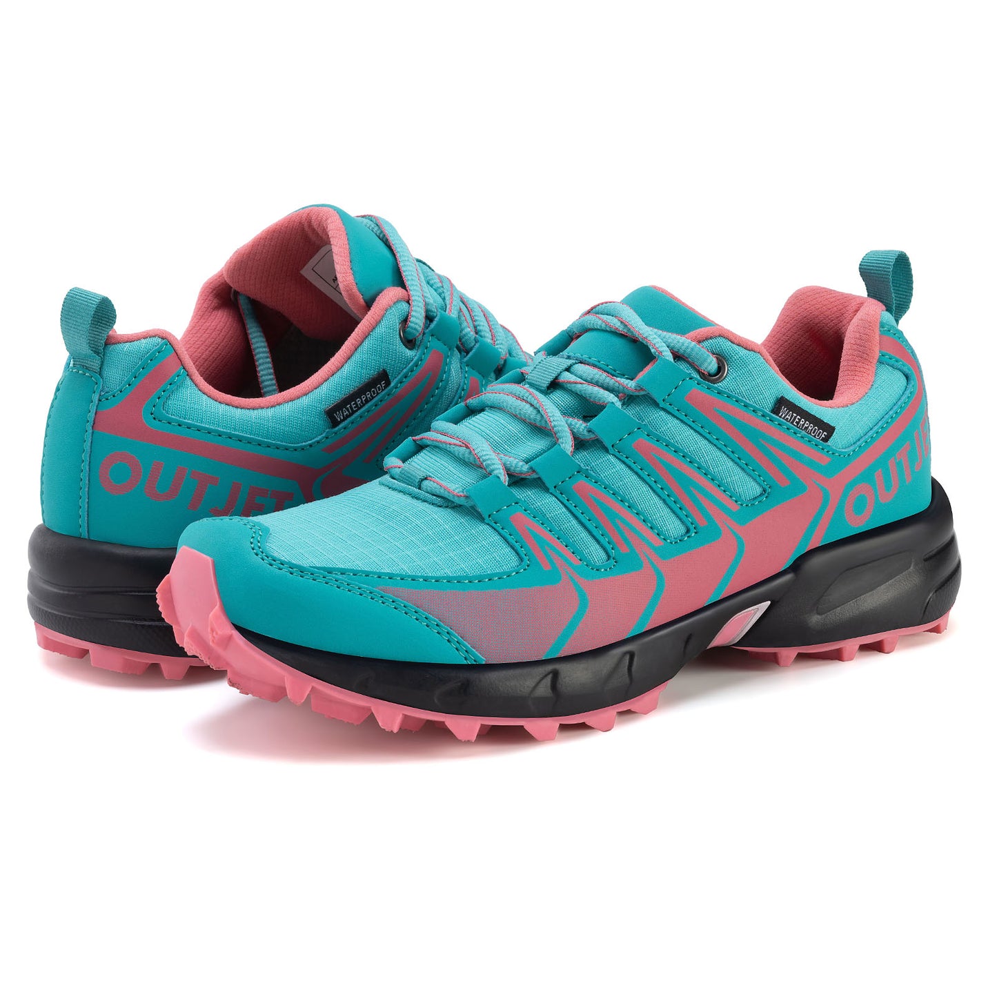 Women's Waterproof Hiking Shoes Lightweight Non-Slip Trails Walking Shoes Outdoor Sneakers